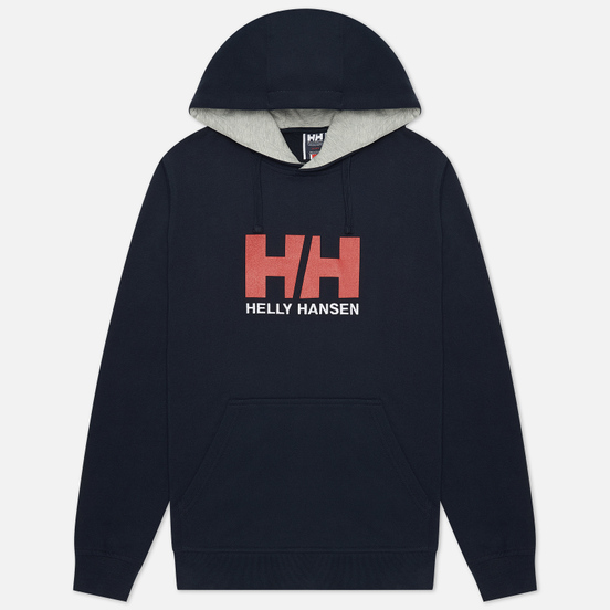Мужская толстовка Helly Hansen HH Logo Hoodie Navy/Grey