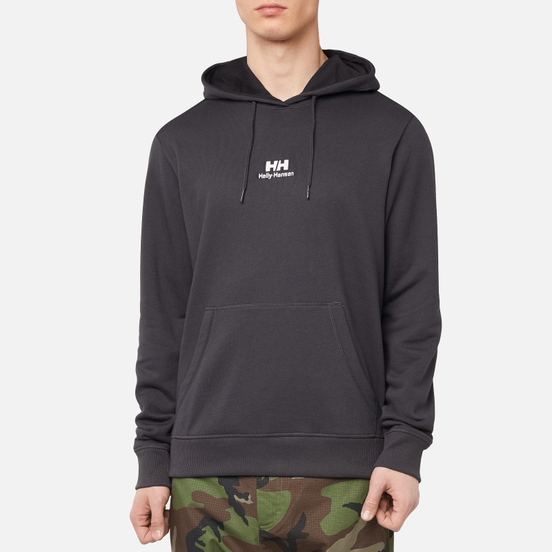 Мужская толстовка Helly Hansen YU20 Logo Hoodie Ebony