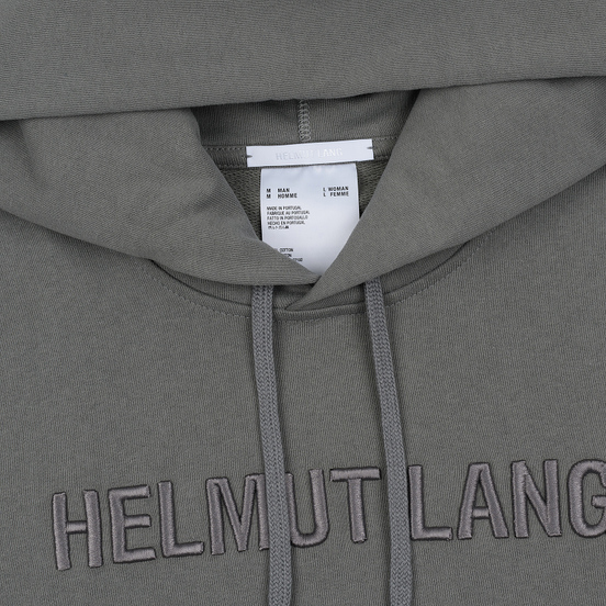 Мужская толстовка Helmut Lang Standard Hoodie Monogram Pebble