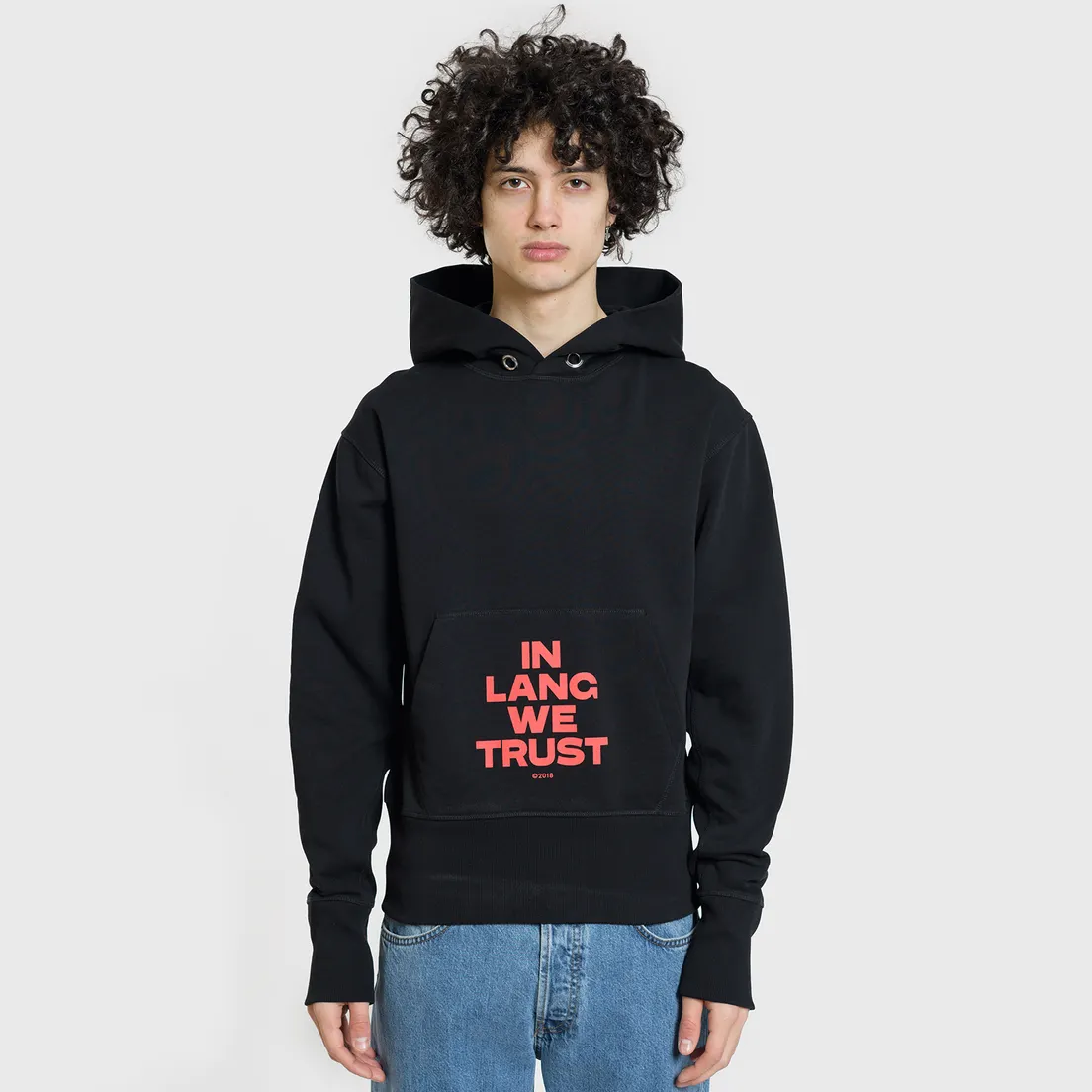 Helmut Lang Мужская толстовка Standard Hoodie With Print