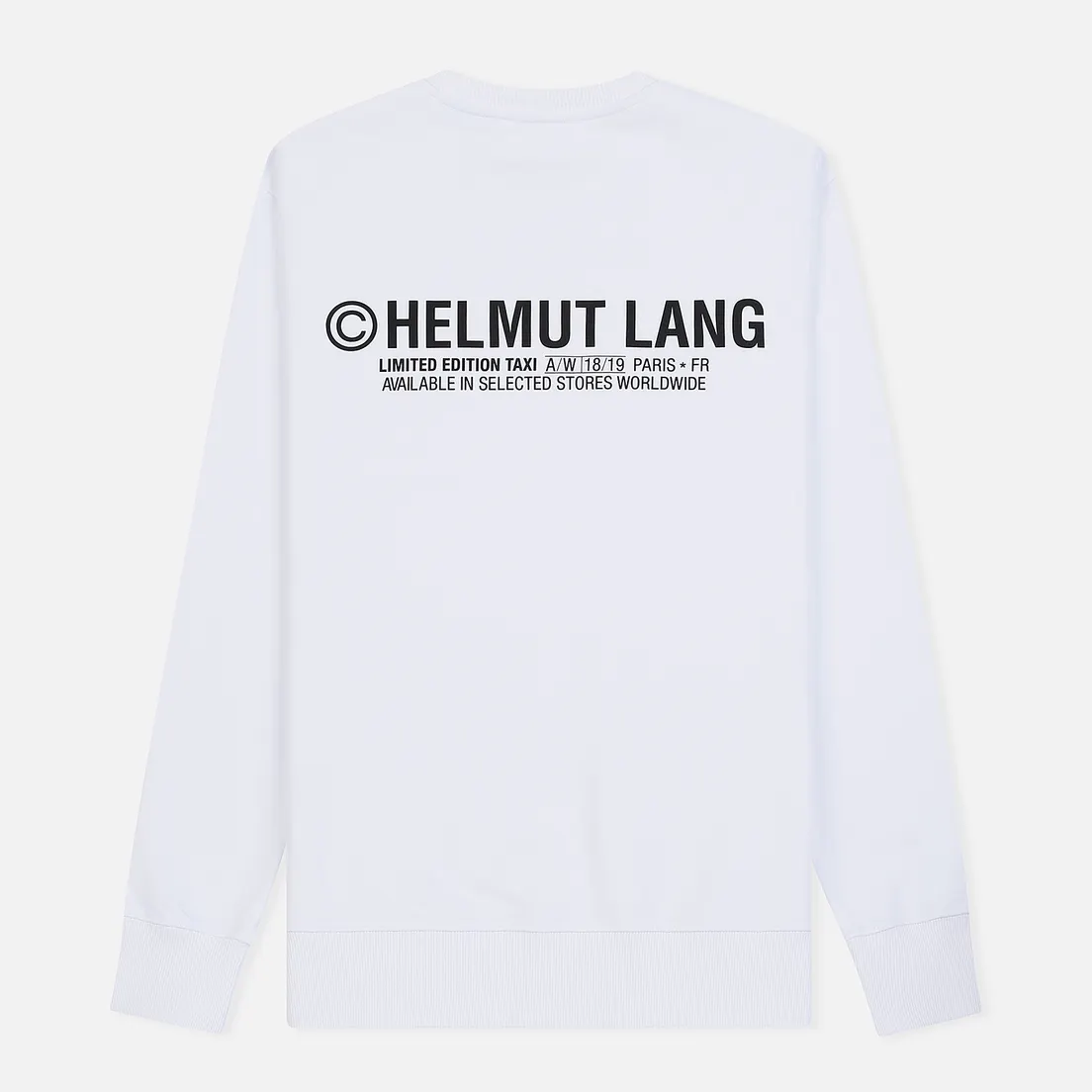 Helmut Lang Мужская толстовка Taxi Crew Neck
