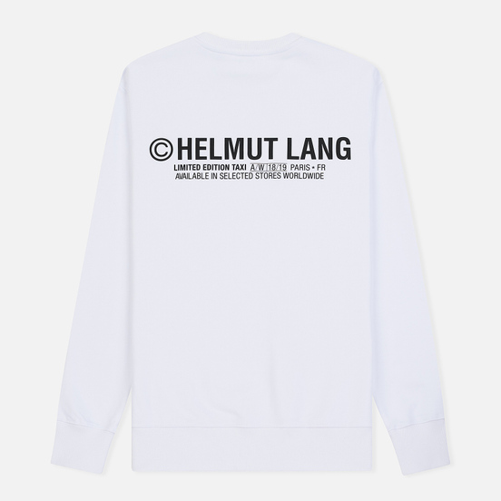 Мужская толстовка Helmut Lang Taxi Crew Neck White