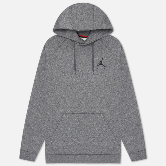 Мужская толстовка Jordan Jumpman Fleece Carbon Heather/Black