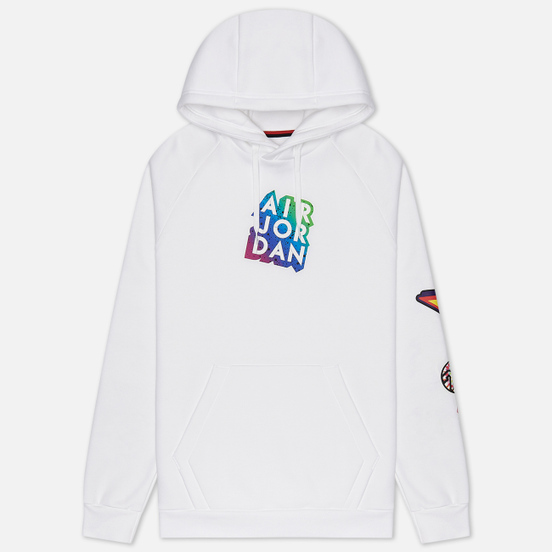Мужская толстовка Jordan Jumpman Sticker Hoodie White