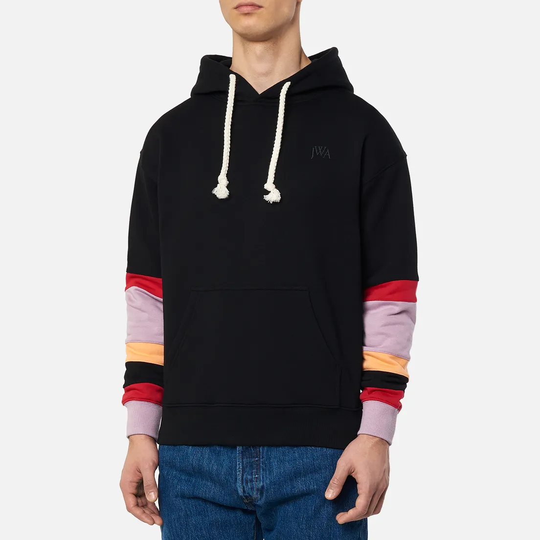 JW Anderson Мужская толстовка Colourblock Sleeves Hoodie