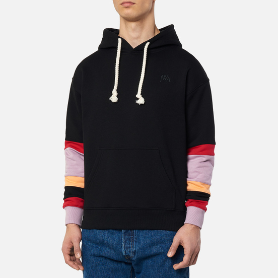 Мужская толстовка JW Anderson Colourblock Sleeves Hoodie Black