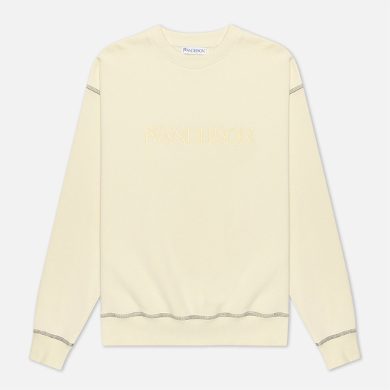 Мужская толстовка JW Anderson JWA Logo Embroidery Buttermilk