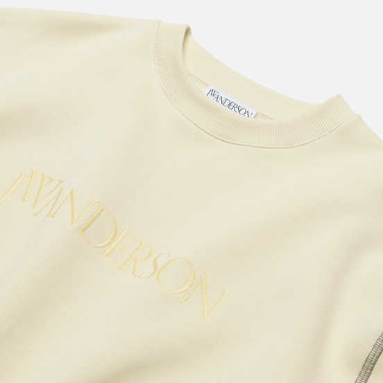 Мужская толстовка JW Anderson JWA Logo Embroidery Buttermilk
