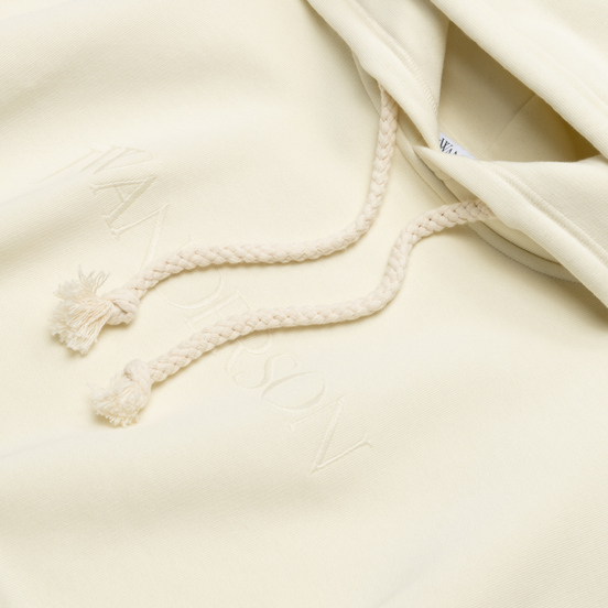 Мужская толстовка JW Anderson JWA Logo Embroidery Hoodie Off White