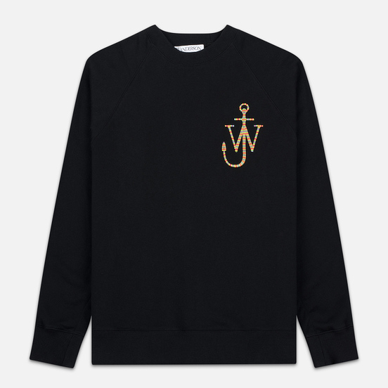 Мужская толстовка JW Anderson Oversized Sleeves Placket Black