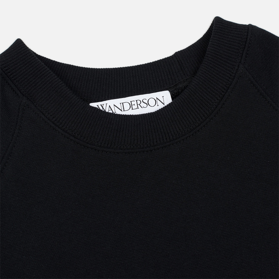 Мужская толстовка JW Anderson Oversized Sleeves Placket Black