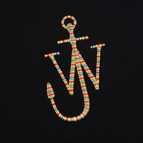 Мужская толстовка JW Anderson Oversized Sleeves Placket Black
