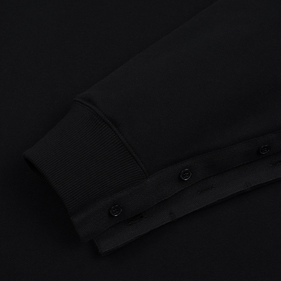Мужская толстовка JW Anderson Oversized Sleeves Placket Black