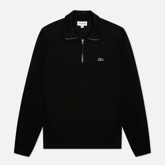 Мужская толстовка Lacoste Classic 1/2 Zip Black