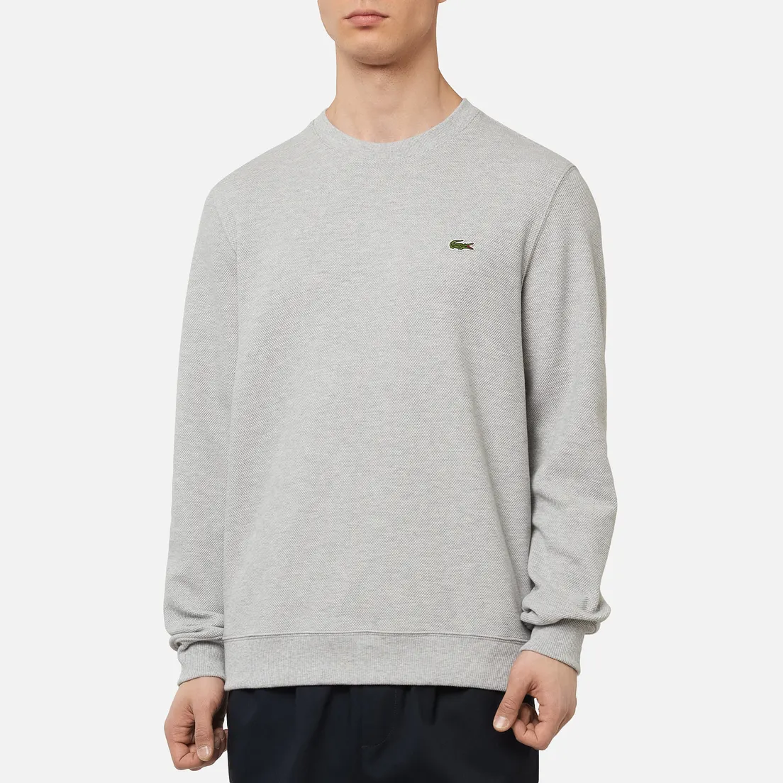 Lacoste Мужская толстовка Cotton Pique Fleece Crew