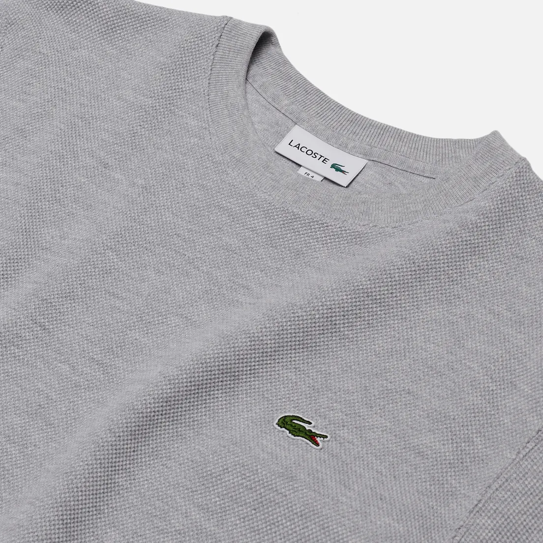 Lacoste Мужская толстовка Cotton Pique Fleece Crew