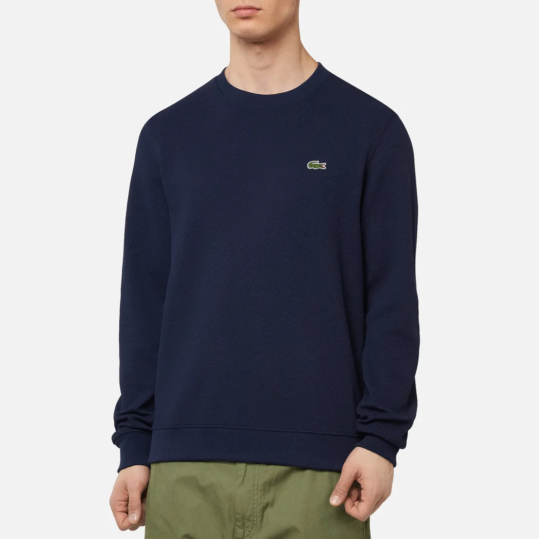 Lacoste Мужская толстовка Cotton Pique Fleece Crew