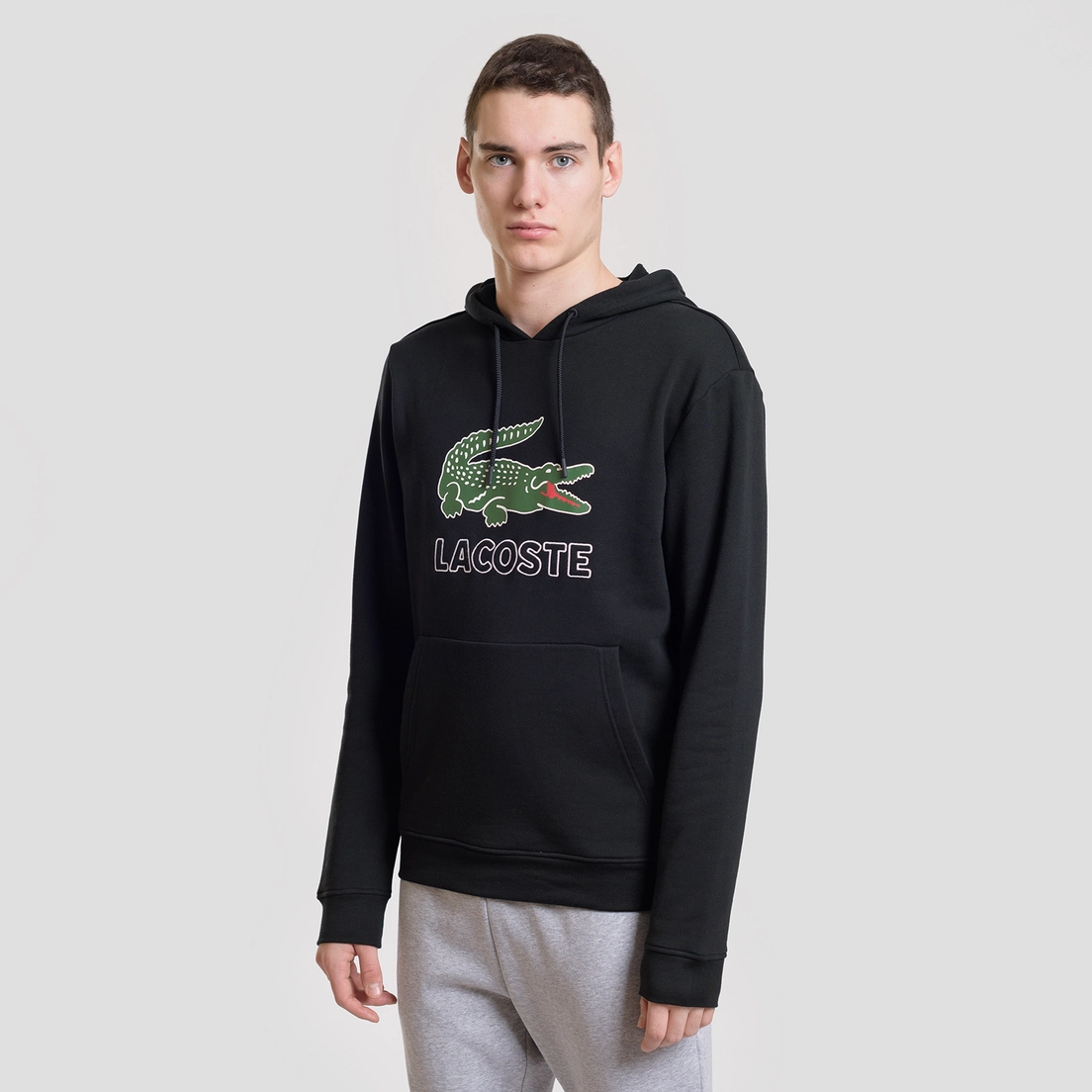 Lacoste Мужская толстовка Graphic Croc Logo Hoodie
