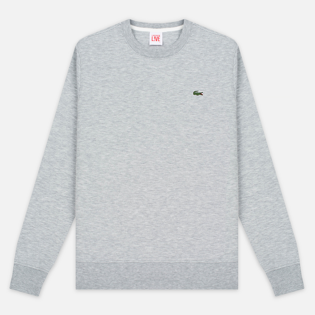 lacoste basic crew neck sweatshirt