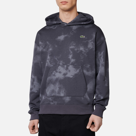 Мужская толстовка Lacoste Live Embroidered Logo Hoodie Granite/Graphite