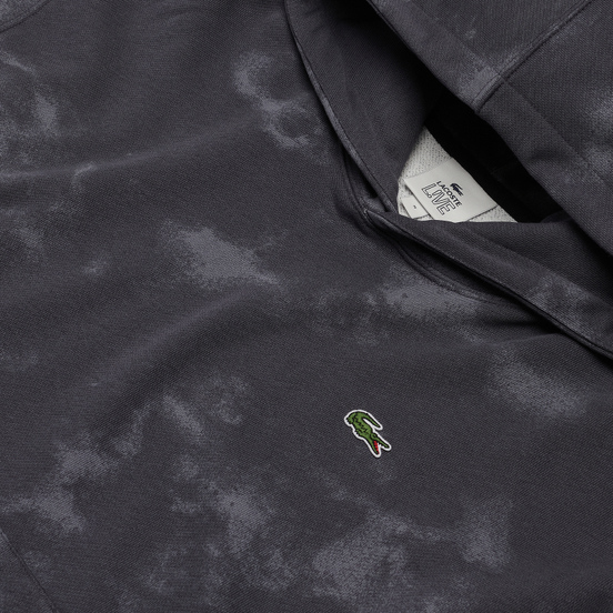 Мужская толстовка Lacoste Live Embroidered Logo Hoodie Granite/Graphite