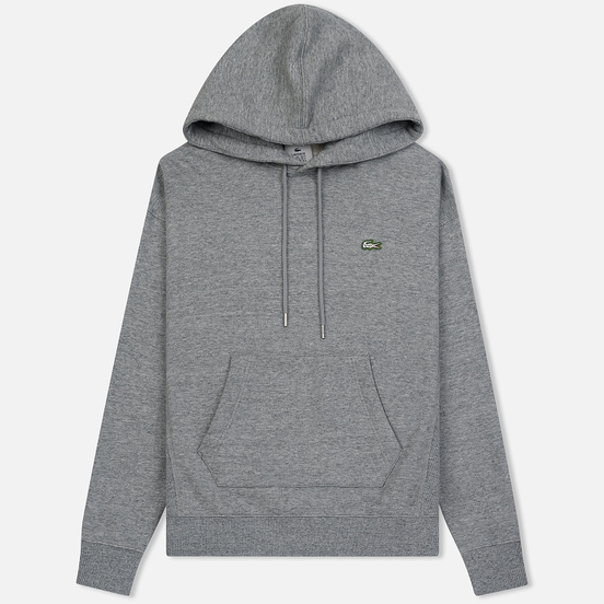 Мужская толстовка Lacoste Live Hooded Zippered Cotton Grey Chine