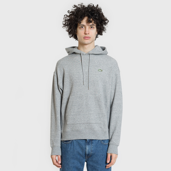 Мужская толстовка Lacoste Live Hooded Zippered Cotton Grey Chine