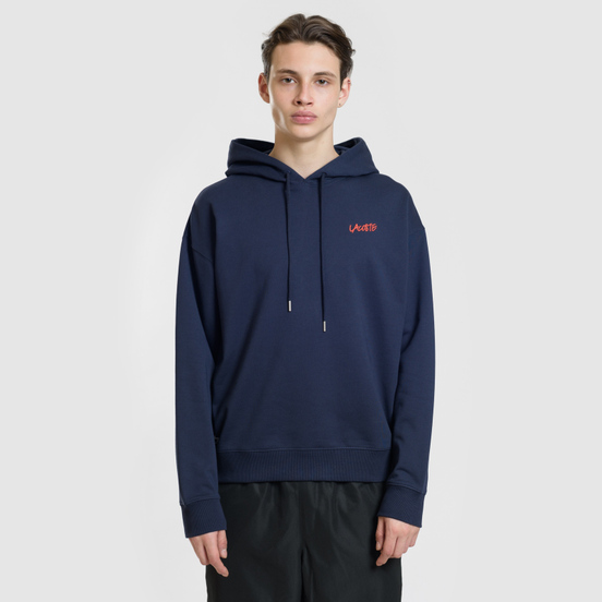 Мужская толстовка Lacoste Live Signature Embroidery Print Hoodie Navy Blue/Red/Light Blue/Black