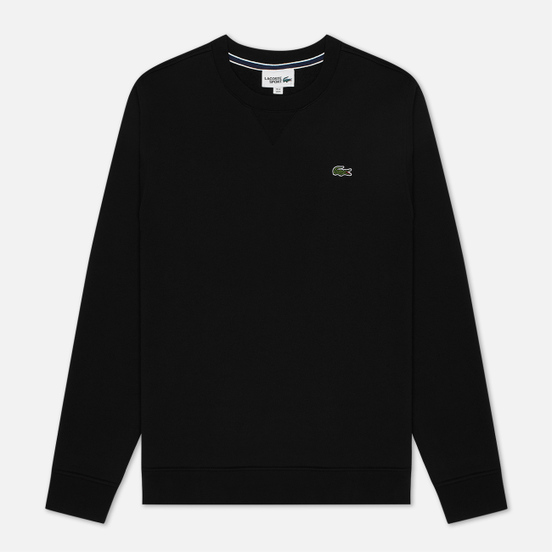 Мужская толстовка Lacoste Sport Crew Neck Solid Fleece Black