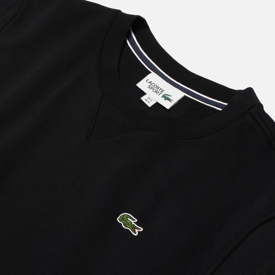 Мужская толстовка Lacoste Sport Crew Neck Solid Fleece Black
