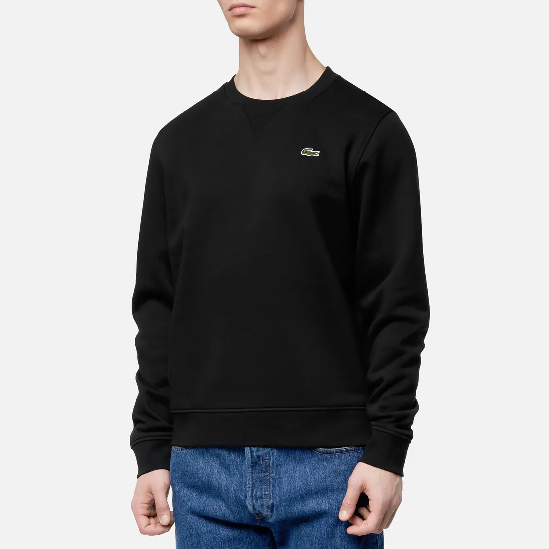 Lacoste Мужская толстовка Sport Crew Neck Solid Fleece