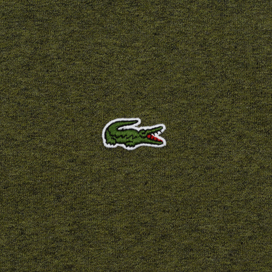 Мужская толстовка Lacoste Sport Crew Neck Solid Fleece Khaki Green