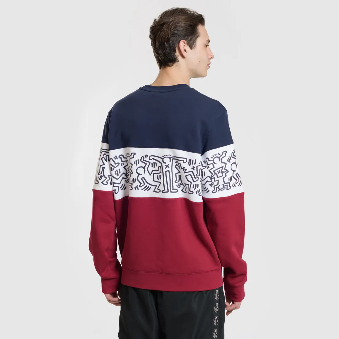 Lacoste Мужская толстовка x Keith Haring Print Crew Neck Colourblock