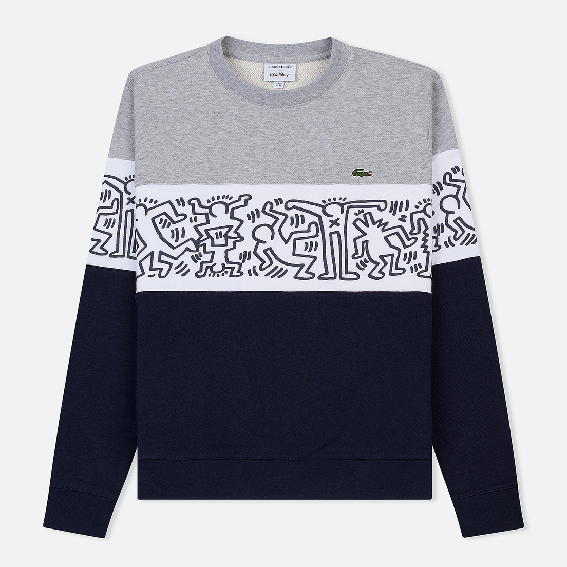 Lacoste Мужская толстовка x Keith Haring Print Crew Neck Colourblock