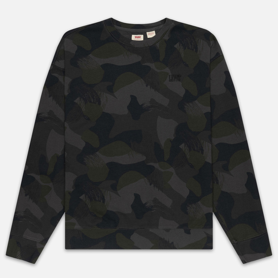 Мужская толстовка Levi's Authentic Logo Crewneck Alvincamo Pirate Black