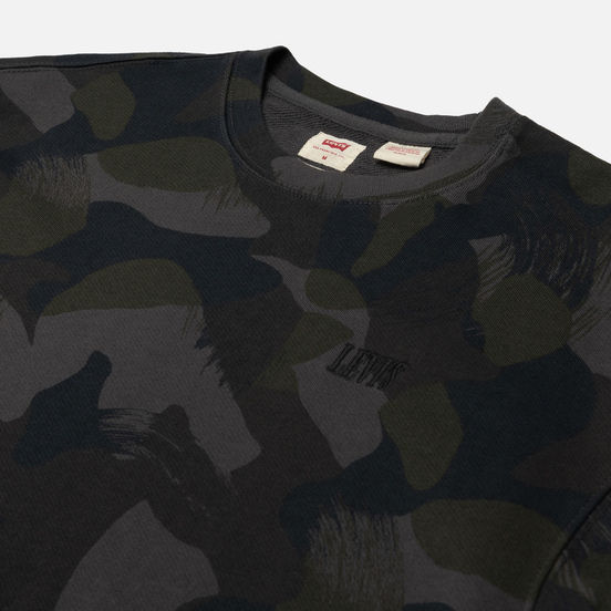 Мужская толстовка Levi's Authentic Logo Crewneck Alvincamo Pirate Black