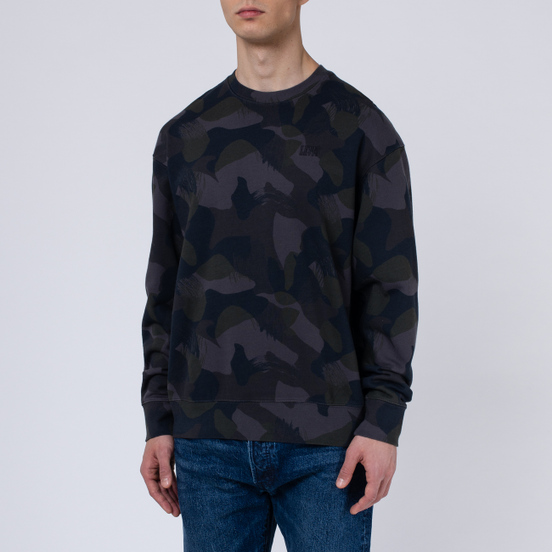 Мужская толстовка Levi's Authentic Logo Crewneck Alvincamo Pirate Black