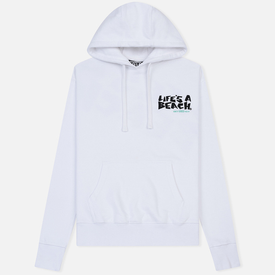 Мужская толстовка Life's a Beach Logo Hoodie White