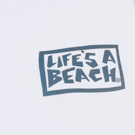 Мужская толстовка Life's a Beach Petro Drop Crew White