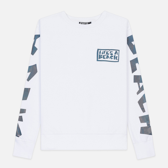 Мужская толстовка Life's a Beach Petro Drop Crew White