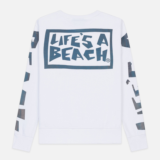 Мужская толстовка Life's a Beach Petro Drop Crew White