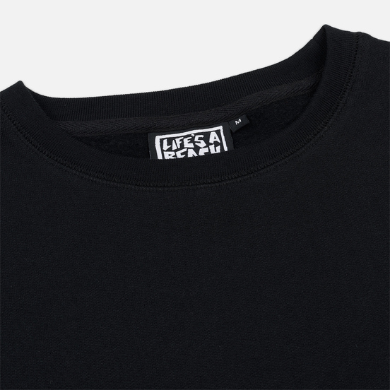Мужская толстовка Life's a Beach Reflective Box Logo Crew Black