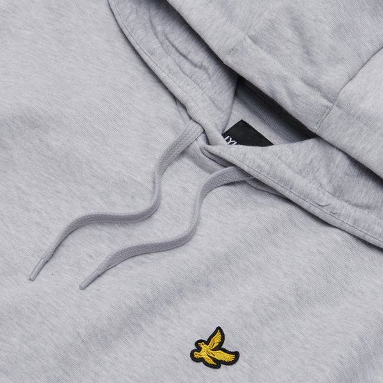 Мужская толстовка Lyle & Scott Hoodie Light Grey Marl