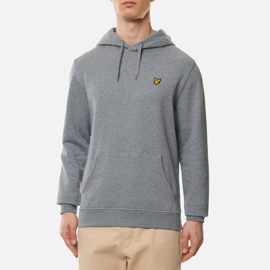 Мужская толстовка Lyle & Scott Hoodie Mid Grey Marl