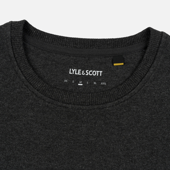 Мужская толстовка Lyle & Scott Logo Charcoal Marl