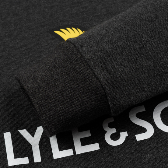Мужская толстовка Lyle & Scott Logo Charcoal Marl