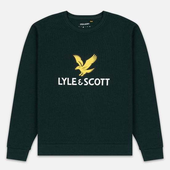 Мужская толстовка Lyle & Scott Logo Jade Green