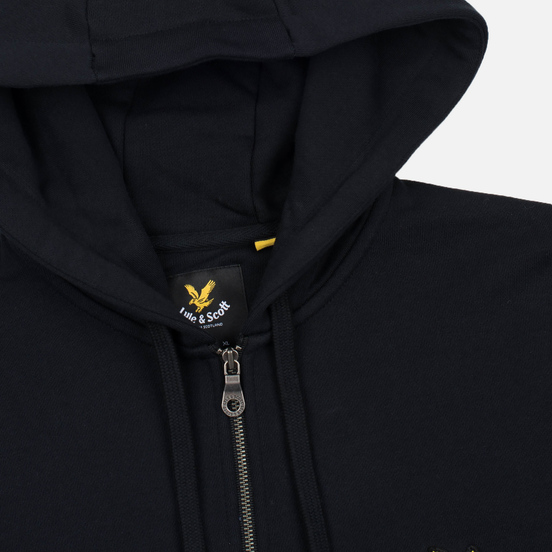 Мужская толстовка Lyle & Scott Zip Through Hoodie True Black