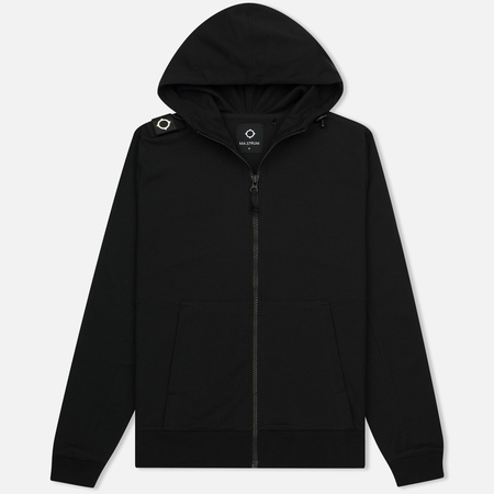 Мужская толстовка MA.Strum Patton Pouch Pocket Zip Through Hooded Jet Black