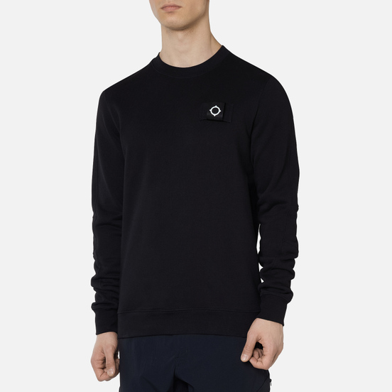 Мужская толстовка MA.Strum Training Crew Diagonal Loopback Jet Black